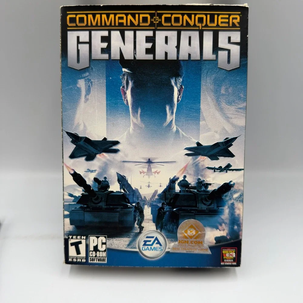 Command & Conquer Generals + Zero Hour Expansion Pack PC CD-ROM EA Games Bundle